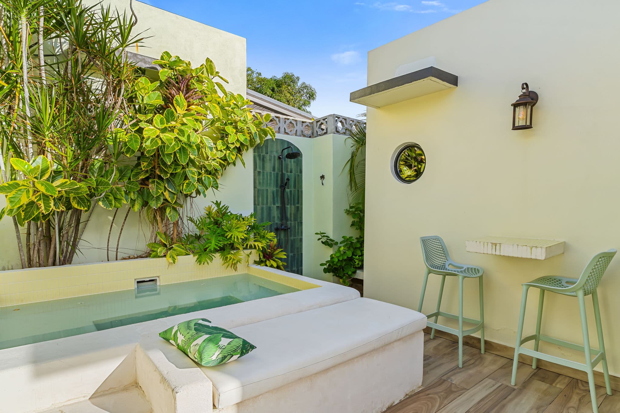 Historic bougainvillea at The Oasis Bungalow